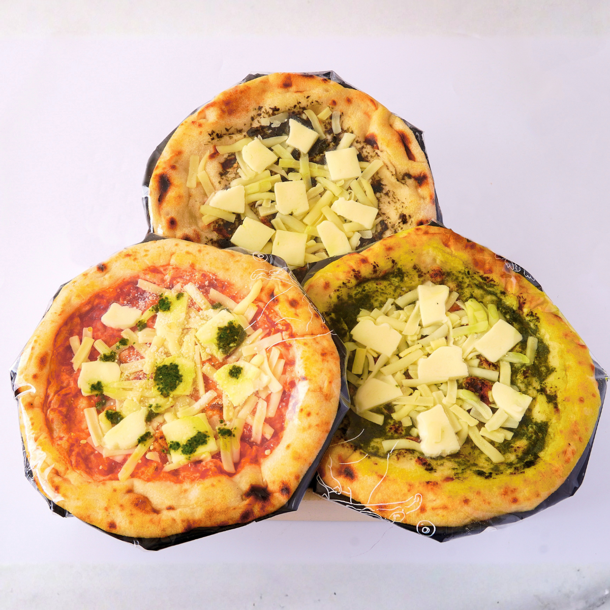 ナポリ風石窯ピザ3枚セット（P-3B)｜唐津くん煙工房