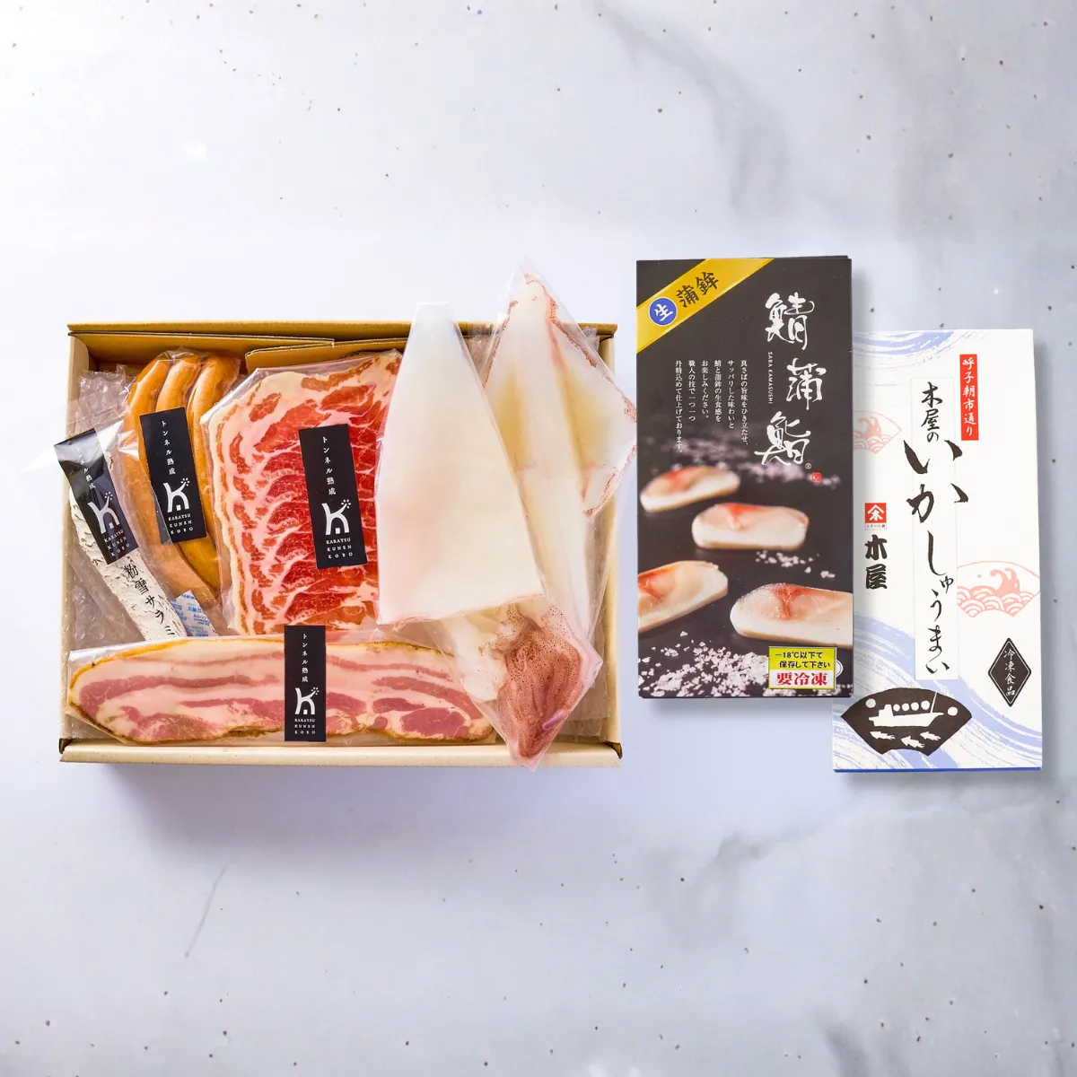呼子海鮮と熟成ハムプレミアムセット