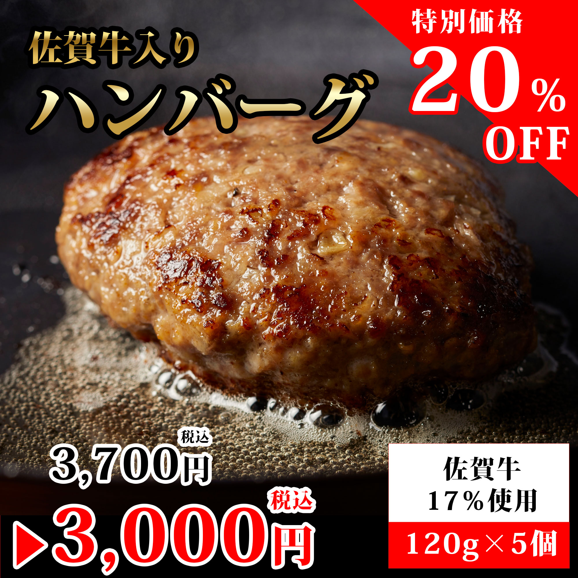 佐賀牛入りハンバーグセット