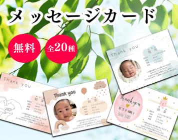 【出産内祝い専用】命名札・オリジナルカード
